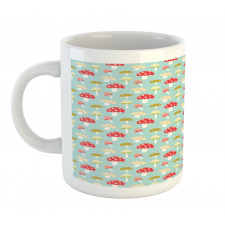 Cartoon Style Polka Dotted Mug