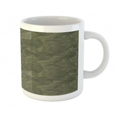 Monochrome  Leaves Mug