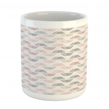 Hatched Trapezoids Art Mug