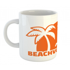 Man Playing Palm Tree Mug