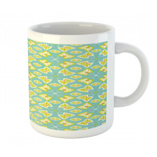 Butterfly Motif Damask Mug