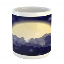 Cloudy Sky View at Night Mug