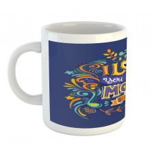 Floral Themed Text Mug