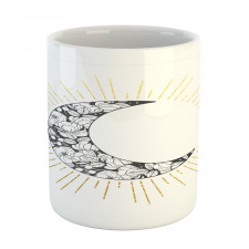 Crescent with Roses Art Mug