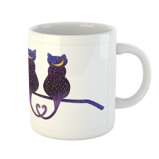 Cats Depicted as Night Mug