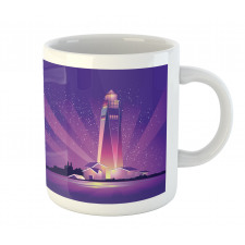 Lighthouse Under Night Mug