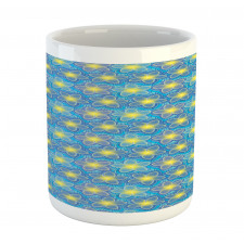 Mosaic Plumeria Petal Mug