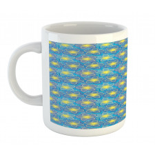 Mosaic Plumeria Petal Mug