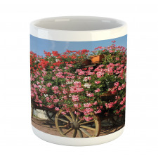 Old Wagon with Flowers Mug