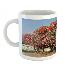 Old Wagon with Flowers Mug