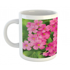 Pinkish Flower and Leaves Mug