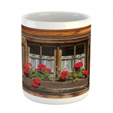 Wooden Hut with Window Mug