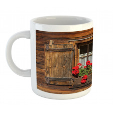 Wooden Hut with Window Mug