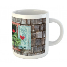 Flowers on Rural Window Mug