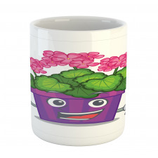 Flower Pot Smiling Art Mug