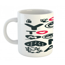 Symbols Elements Calligraphy Mug