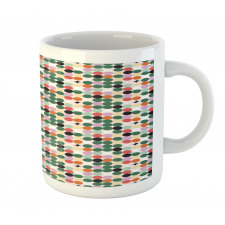 Motley Circles Rounds Motif Mug