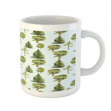 Pine Oak Fir Trees Graphic Mug