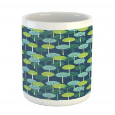 Abstract Round Motif Graphic Mug