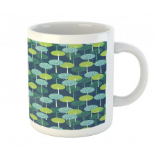 Abstract Round Motif Graphic Mug