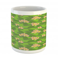 Frangipani Flowers Cartoon Mug