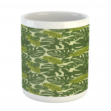 Exotic Forest Monstera Leaf Mug