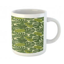 Exotic Forest Monstera Leaf Mug