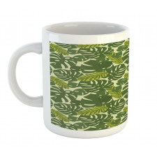 Exotic Forest Monstera Leaf Mug