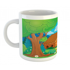 Wooden Shed in Forest Mug