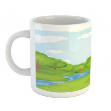 Wooden Lodge near Stream Mug