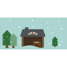 Cabin in Snowy Landscape Mug