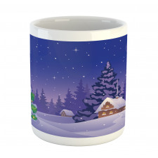 Cabin Covered with Snow Mug