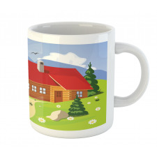 Chalet Image in Mountain Mug