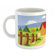 Chalet Image in Mountain Mug