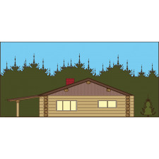 Rustic Cabin in Nature Mug