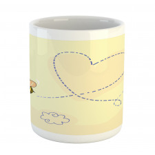 Buzzing Flies Heart Shape Mug