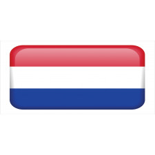 Holland Flag as Square Shape Mug