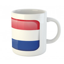 Holland Flag as Square Shape Mug