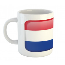 Holland Flag as Square Shape Mug