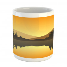 Calm Waters Hills Forest Mug