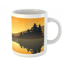 Calm Waters Hills Forest Mug