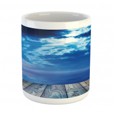 Cloudy View from a Deck Mug