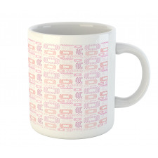 Dots Squares Art Mug