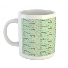 Hedgehog Forest Herbs Art Mug