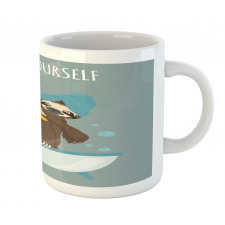 Bathing Lazy Animal Mug