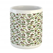 Lazy Animal Monstera Mug