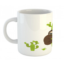 Lazy Hugging Cactus Mug