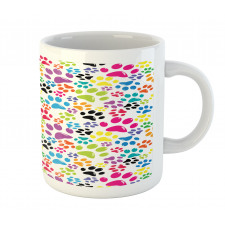 Cartoon Dog Paw Traces Mug