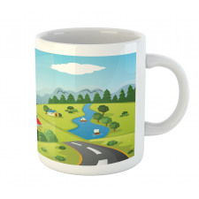 Cartoon Style Sky Mug