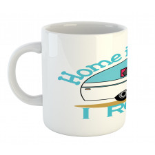 Van Adventure Wheel Motif Mug